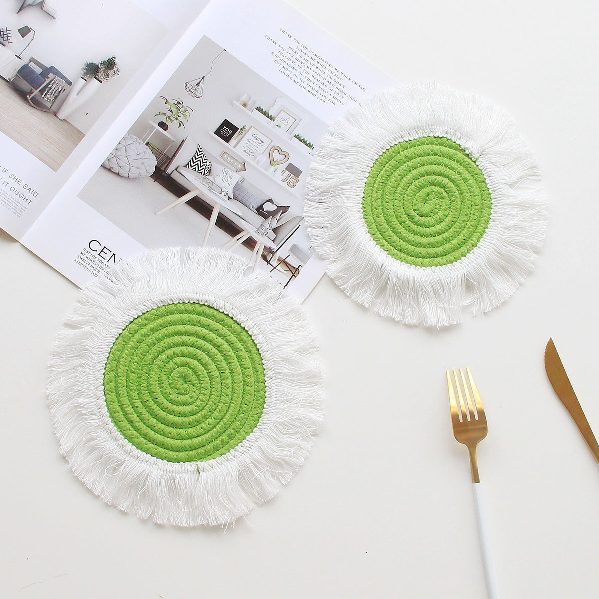 Tovaglietta isolante con nappe