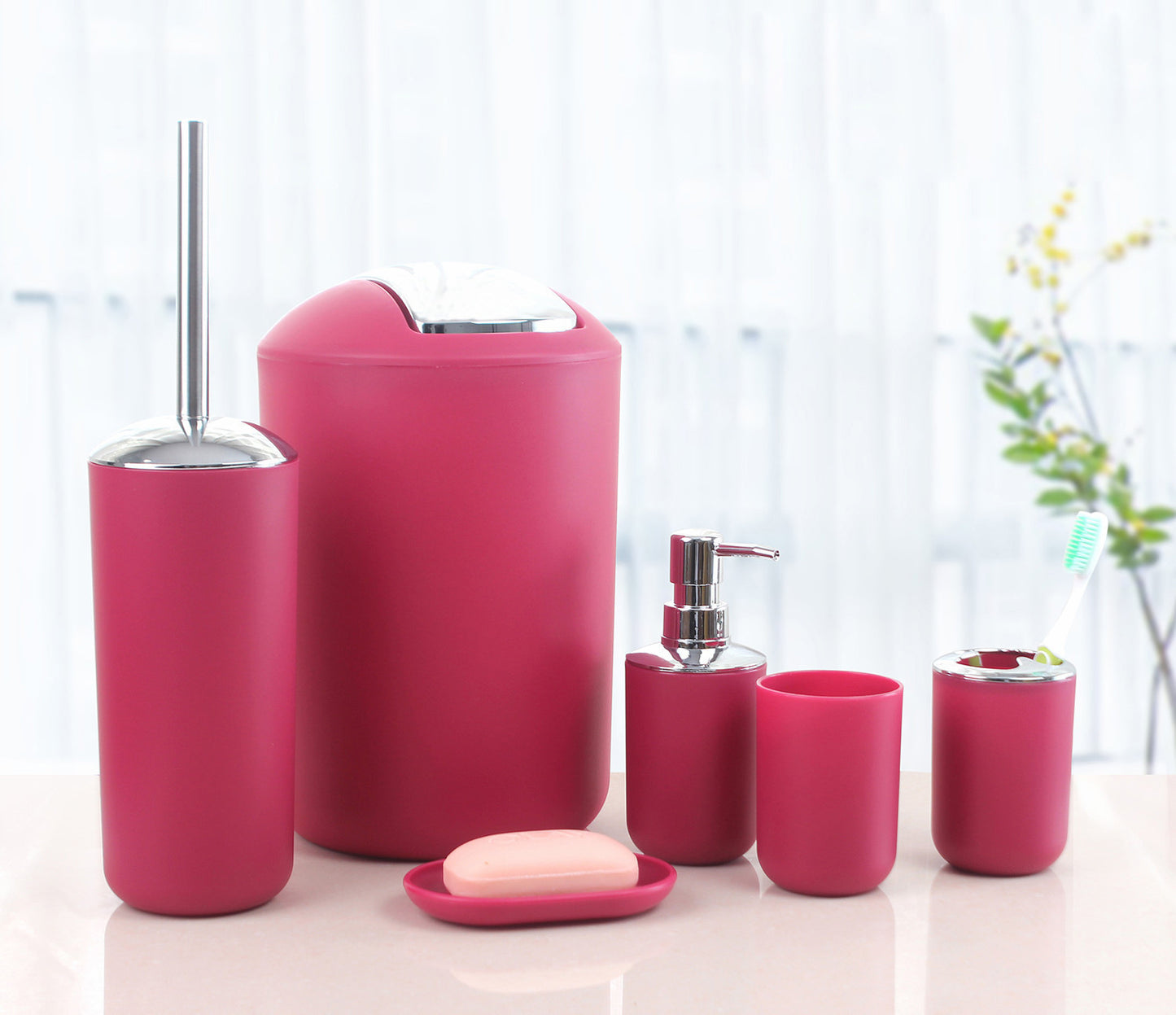 Set da bagno da sei pezzi